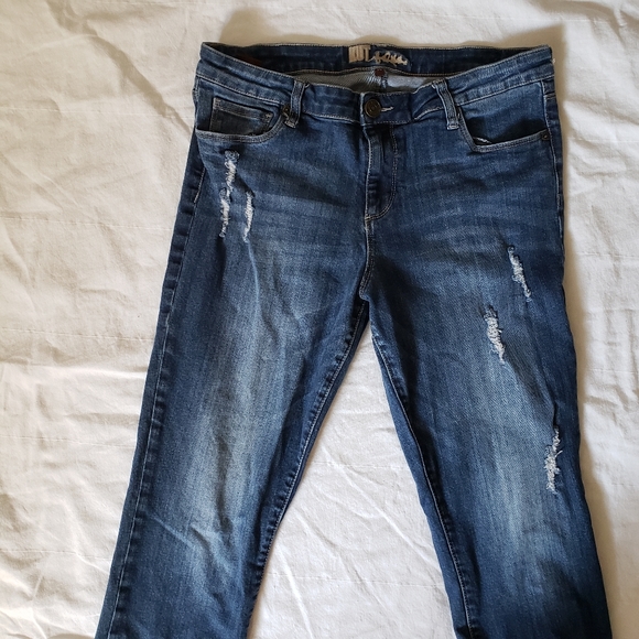 Kut From The Kloth Straight Leg Distressed Jeans - Picture 4 of 9